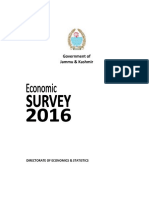 J&K Economic Survey 2016 highlights economics of uncertainty and conflict in the state