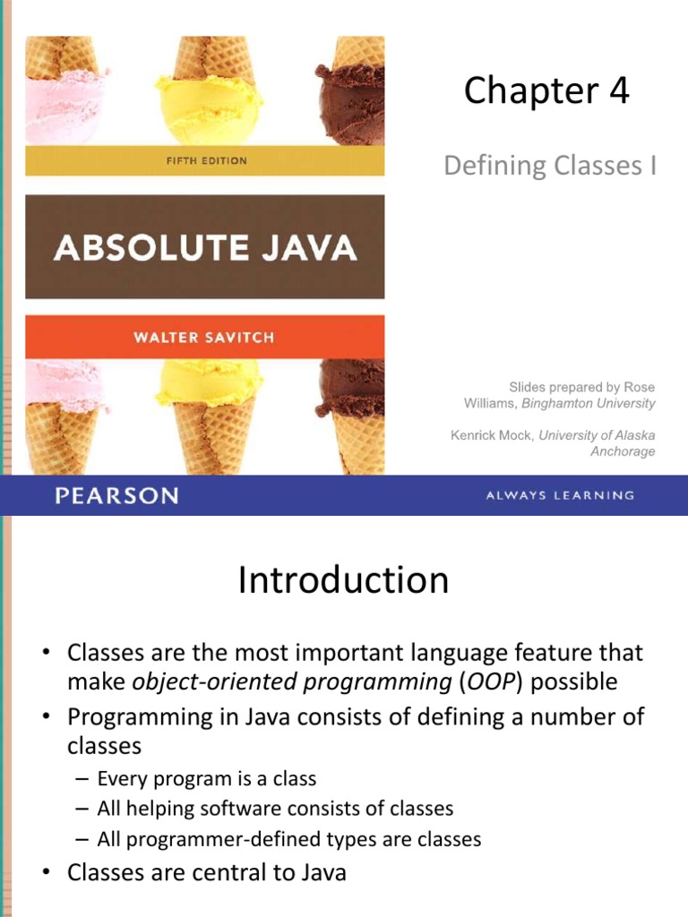 Absolute Java - Chapter 04 | PDF | Method (Computer Programming ...