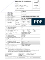 KVS Certificate of Eligibility