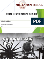 Topic: Nationalism in India: Submitted by Submitted To