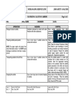 Mudlogging Service Line Job Safety Analysis: Rig: Well Name: Engineer: Date: Operation Hazards Control