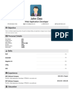 Sample Functional Resume Format PDF Download