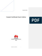2018-Huawei Certificate Exam Outline - V5.06