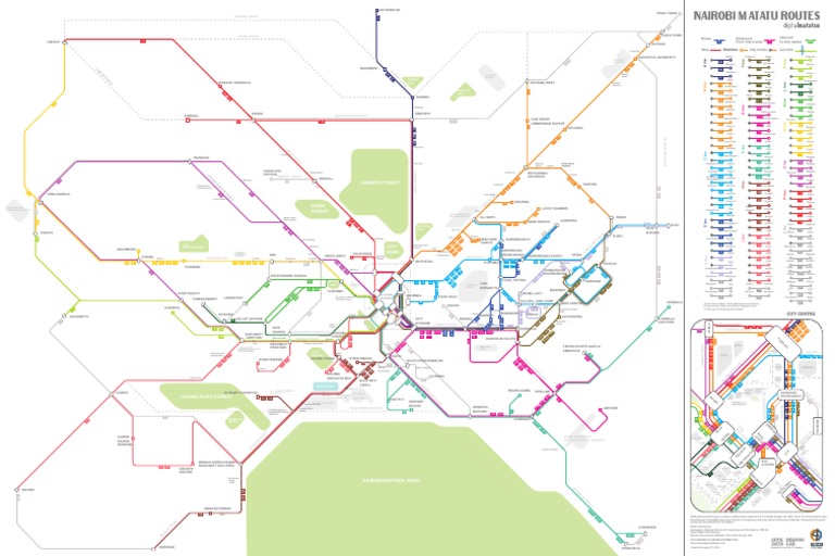 Nairobi Matatu Routes Overview | PDF | Kenya