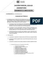 Consigna de Trabajo Parcial Emprendimiento e Innovación 2018-20