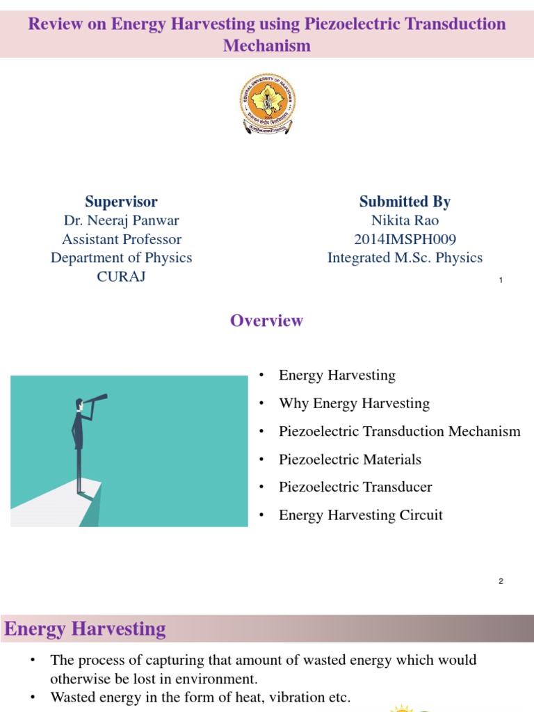Energy Harvesting Using Piezoelectric Material | PDF | Piezoelectricity ...