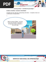 Evidence Identities 1