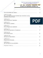 Ley Del Catastro Municipal Del Estado de Guerrero Numero 676 PDF