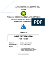 Directiva Del Aula Virtual