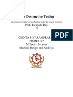 Non-Destructive Testing: Prof. Tarapada Roy