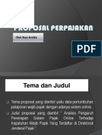 Proposal Perpajakan