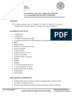 Realización de Curvas de Calibración (Índice de Refracción Vs Concentracion) de Mezclas Binarias.