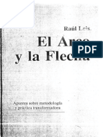 Leis Raul El Arco y La Flecha Apuntes Sobre Metodologia y Practica Transformadora