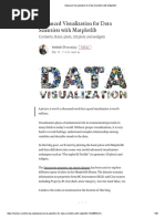 Advanced Visualization For Data Scientists With Matplotlib