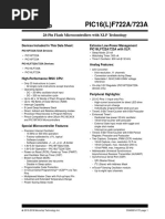 PIC16 (L) F722A/723A: 28-Pin Flash Microcontrollers With XLP Technology