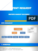 Content Request: Writer'S Handoff Document