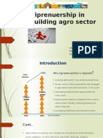 Agriprenuership in Rebuilding Agro Sector