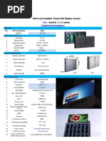 P10 Outdoor Fix LED Display 3 X 1.5 Meter Complience