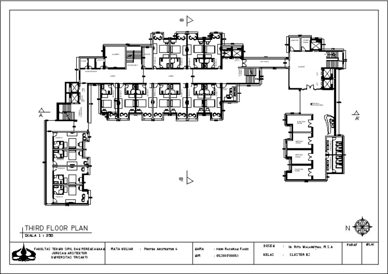 Third Floor Plan for Architecture Project | PDF