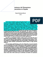 Los Comienzo Del Humanismo Renacentista GONZALEZ ROLAN Notas