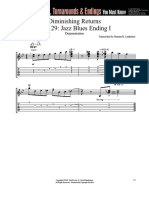 Diminishing Returns - Lick 29 - Jazz Blues Ending I
