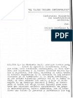 Rodriguez Orlando - TYeatro Chileno Contemporaneo Conferencia Dialogada - APUNTES 1966 PDF