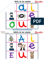 Lotería Bingo de Las Vocales PDF