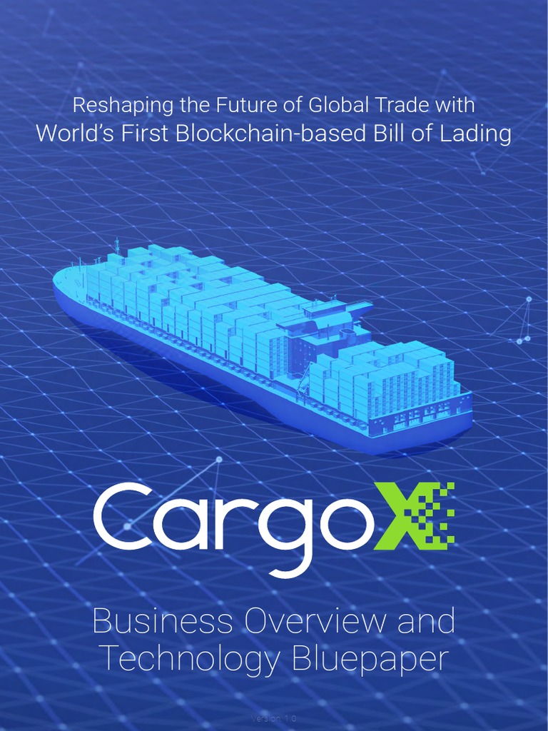 CargoX Business Overview Technology Bluepaper | PDF