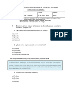 Prueba de Historia Formacion Ciudadana 4°