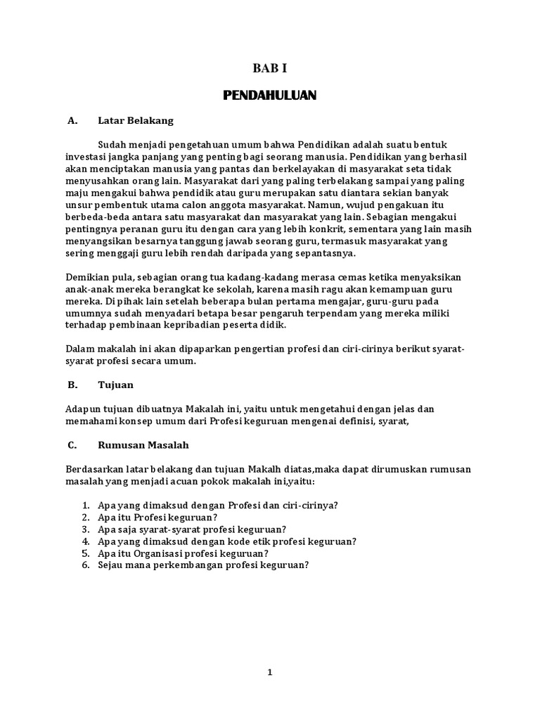 Makalah Profesi Keguruan Betul Docx
