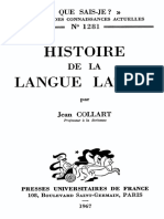 Histoire de La Langue Latine.