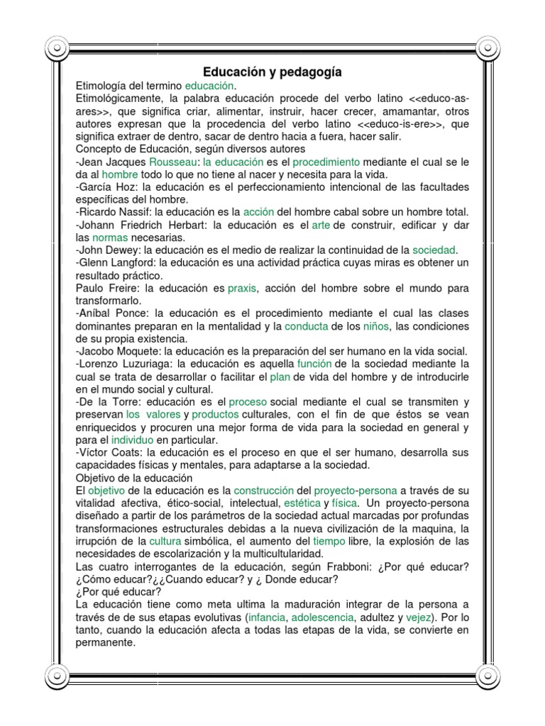 Educación y Pedagogía | PDF | Pedagogía | Aprendizaje