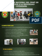 La Policía Nacional Del Perú en Relacion A La Seguridad Ciudadana