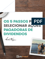 Os 5 Passos para Selecionar Acoes Pagadoras de Dividendos