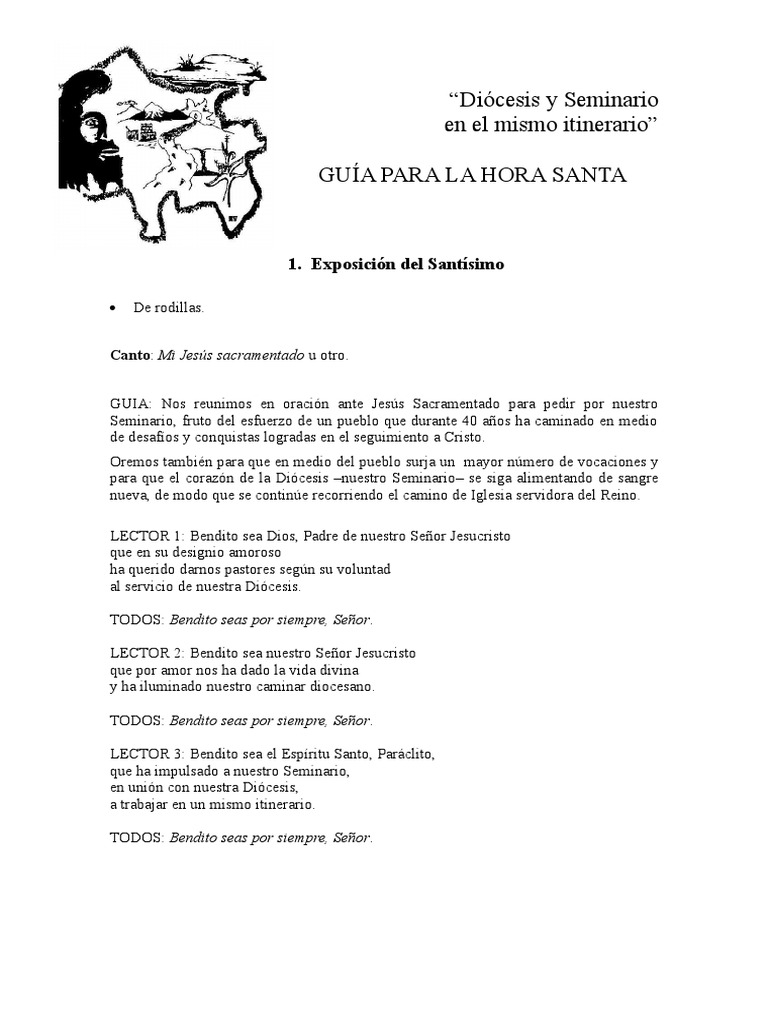 Guía para la Hora Santa en la Diócesis | PDF | Jesús | Oración