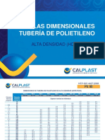 TABLAS DIMENSIONALES DE TUBERÍA CALPLAST DE POLIETILENO DE ALTA DENSIDAD.pdf