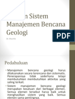 Elemen Sistem Manajemen Bencana Geologi