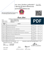 Grade Sheet: Bachelor of Technology (Civil Engineering), FIRST Semester, Nov-2015