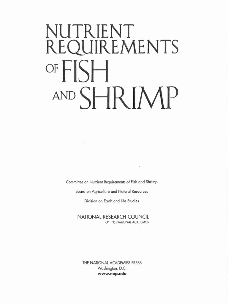 NUTRIENT REQUIREMENTS OF FISH AND SHRIMP PDF visual data 2