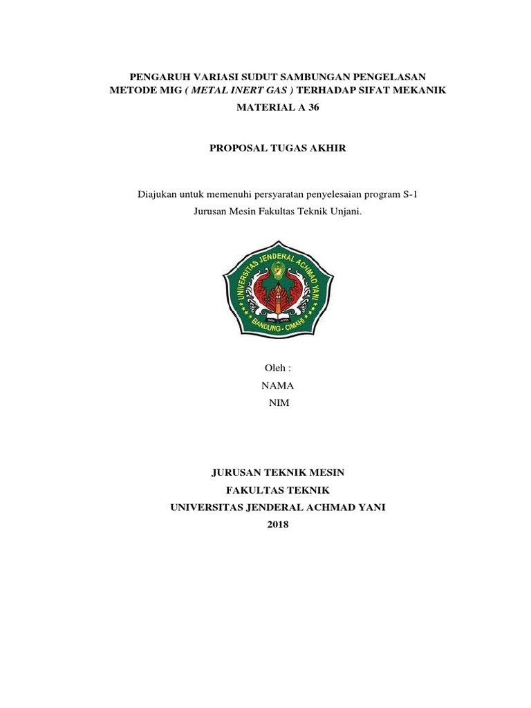 Format Proposal Tugas Akhir T Mesin Unjani 2018