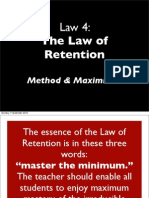 Bruce Wilkinson 7 Laws of The Learner Law 4 - B Retention Maximisers