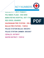 Emergency Numbers