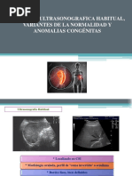 Anatomia Ultrasonografica Habitual, Variantes de La Normalidad Y Anomalias Congénitas
