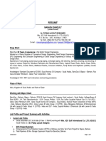 Resume - Sr. Piping Layout Designer with 29+ years experience