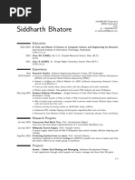 Siddharth Bhatore: Education