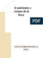 Anti Nutrientes y Toxinas de La Soya