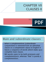 Clauses II