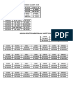 Jadwal Dokter Maret 2019