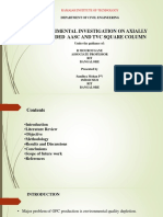Experimental Investigation On Axially Loaded Aasc and TVC Square Column