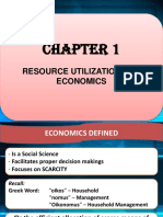 Resource Utilization and Economics